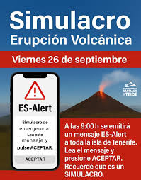 Tenerife ensayó por primera vez un simulacro de erupción volcánica a gran escala