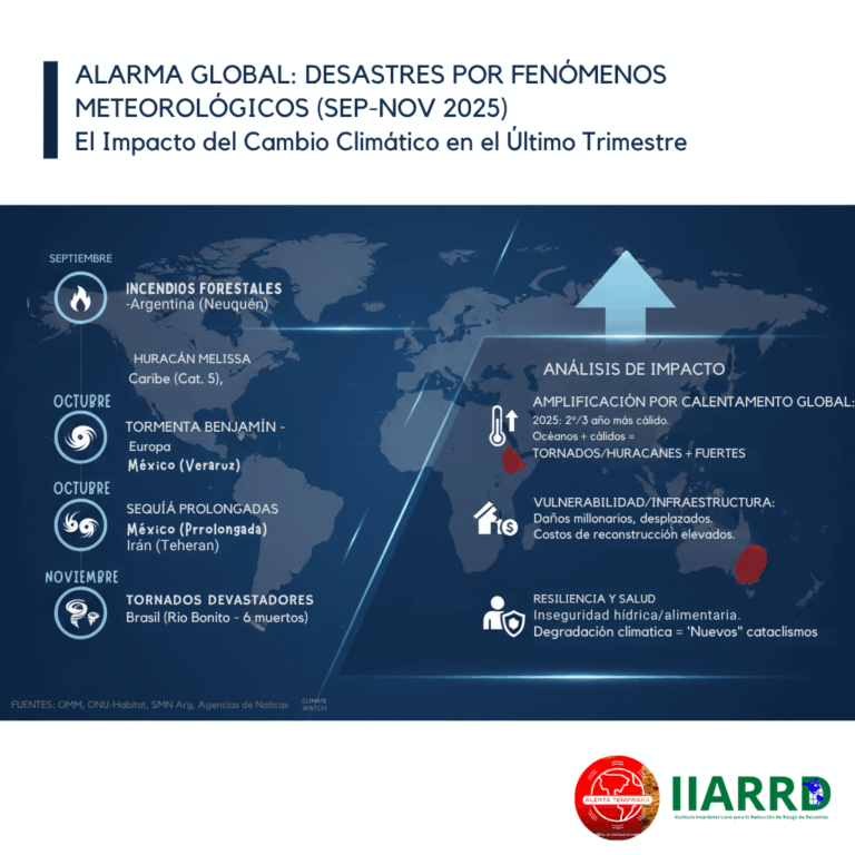 Cuáles fueron los fenómenos meteorológicos más extremos en el último trimestre de  2025