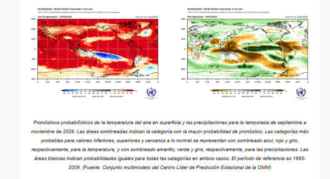 Última actualización sobre el Niño del OMM: Se prevé que se intensifique, aumentando los riesgos de fenómenos meteorológicos extremos hasta 2027
